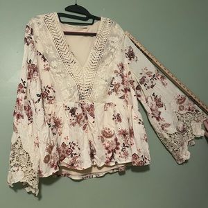 A Beautiful Soul Floral/Lace top